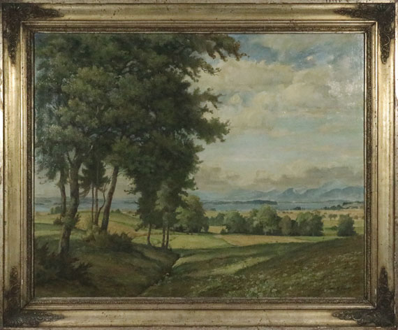 Rudolf Sieck - Chiemseelandschaft - Frame image