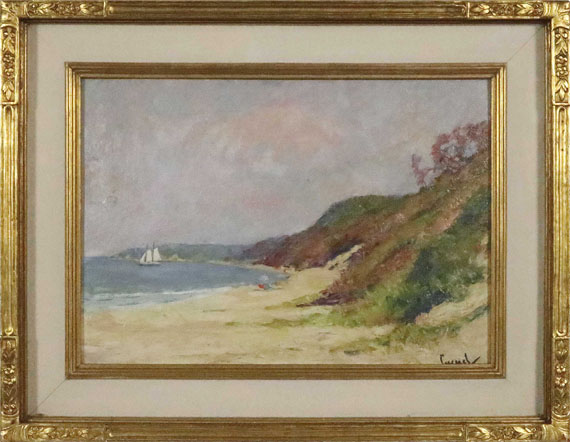 Edward Cucuel - The Beach at Rocky Point, Long Island - Frame image