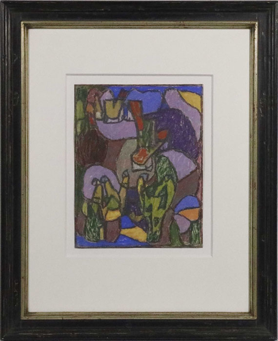 Adolf Hölzel - Ohne Titel (Figuren) - Frame image