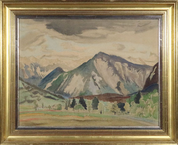 Erich Heckel - Berge im Schatten - Frame image