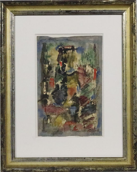 Hans Reichel - Komposition Schwarz-weiß-gelb - Frame image