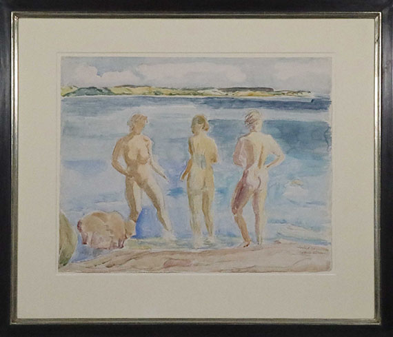 Erich Heckel - Drei Frauen am Meer - Frame image