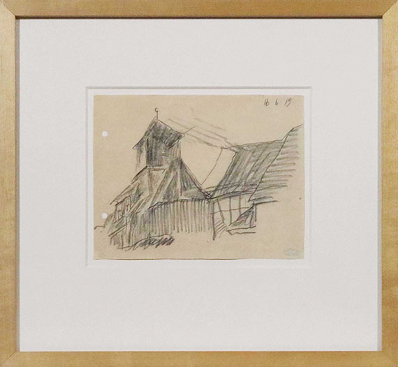 Lyonel Feininger - Kirche in Possendorf - Frame image
