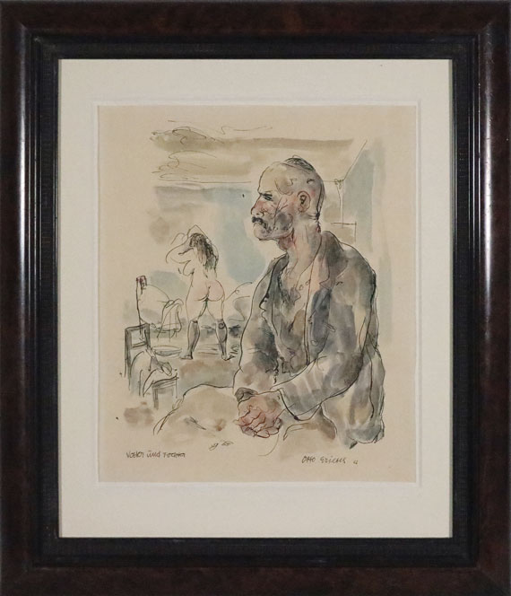 Otto Griebel - Vater und Tochter - Frame image