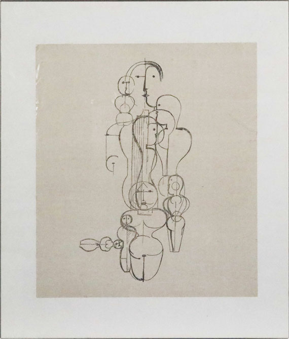 Oskar Schlemmer - Konzentrische Gruppe (Figurenplan K1) - Frame image