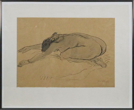 Hermann Max Pechstein - Kauernder Akt - Frame image