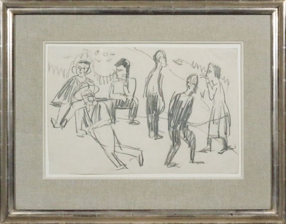 Ernst Ludwig Kirchner - Bauern auf der Alp bei Davos - Frame image