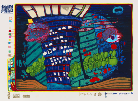 Friedensreich Hundertwasser - Regentag - 