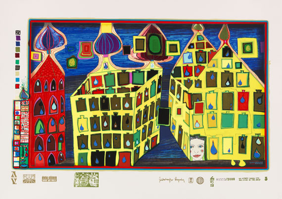 Friedensreich Hundertwasser - Regentag - 