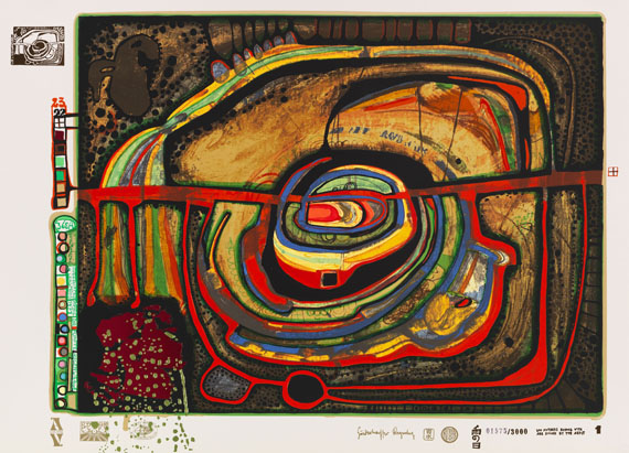 Friedensreich Hundertwasser - Regentag - 