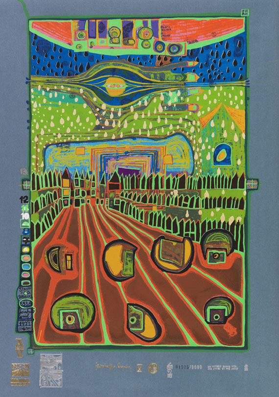 Friedensreich Hundertwasser - Regentag - 