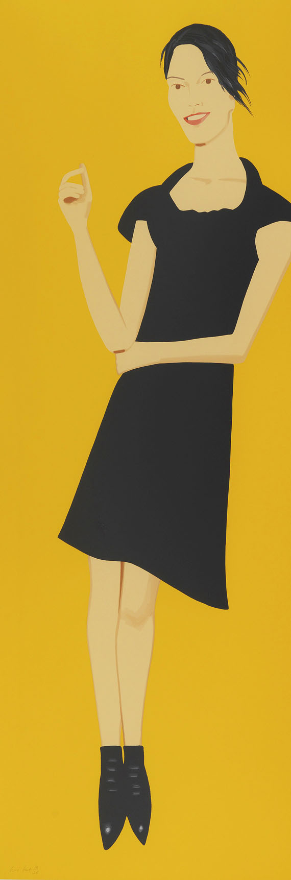 Alex Katz - Black Dress 7 (Carmen)