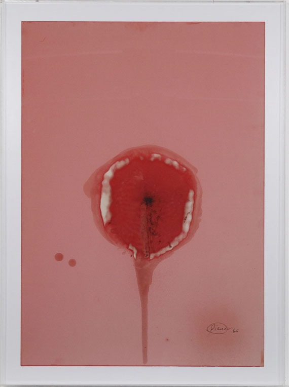Otto Piene - Feuergouache - Frame image