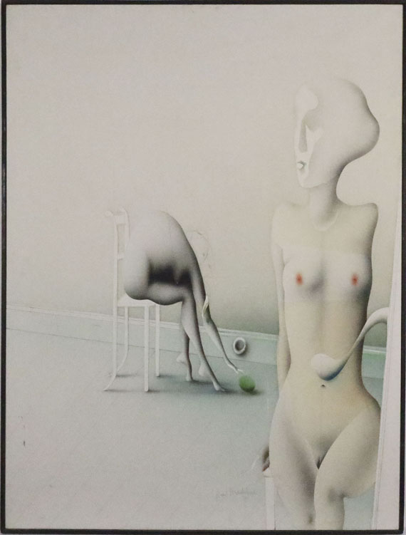 Paul Wunderlich - Das grüne große Ei - Frame image