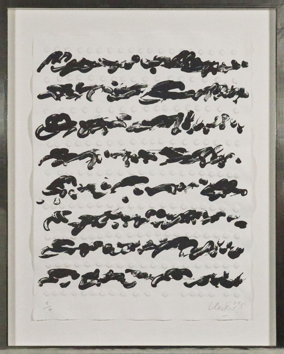 Günther Uecker - Friedensgebote IV - Frame image