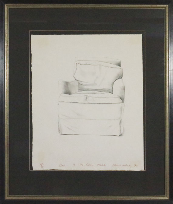 David Hockney - Chair, 38 The Colony, Malibu - Frame image