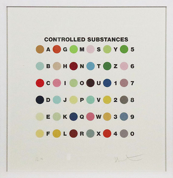 Damien Hirst - Controlled Substance Spot print - Frame image