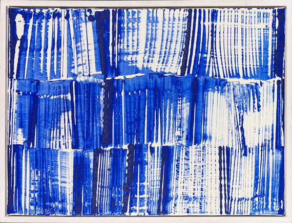 Herbert Zangs - Ohne Titel (Scheibenwischer-Reihung) - Frame image