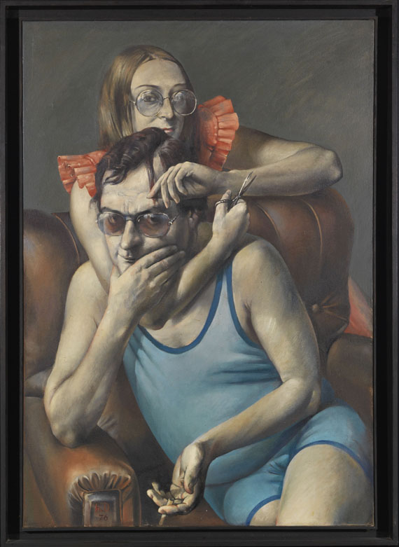 Harald Duwe - Samson und Dalila (Bildnis Angelika und Jens Christian Jensen) - Frame image