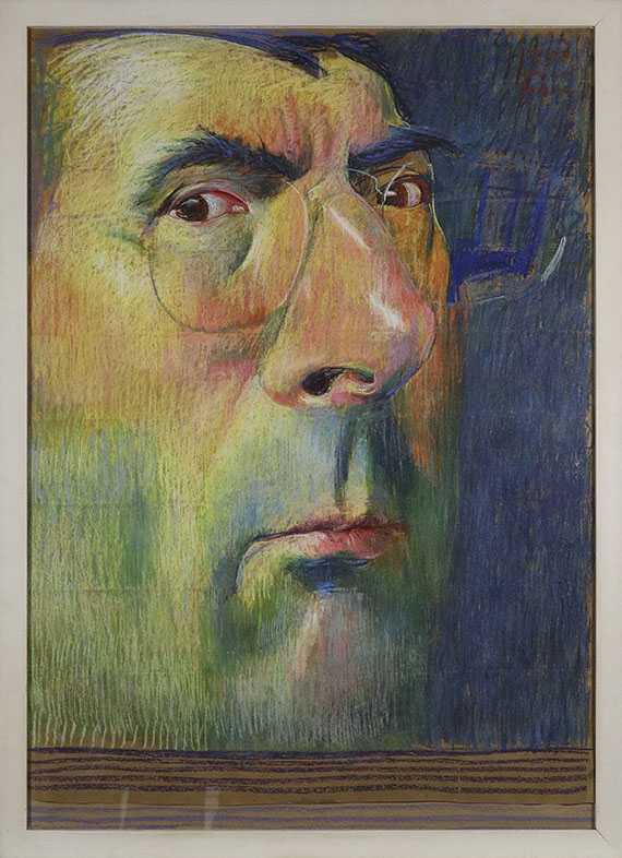 Johannes Grützke - Großer Selbstbild-Kopf - Frame image
