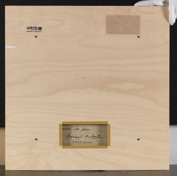 Bernard Aubertin - Cassé de feu - Back side