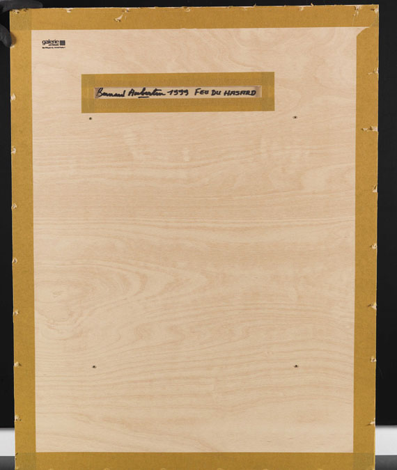 Bernard Aubertin - Feu de hasard - Back side