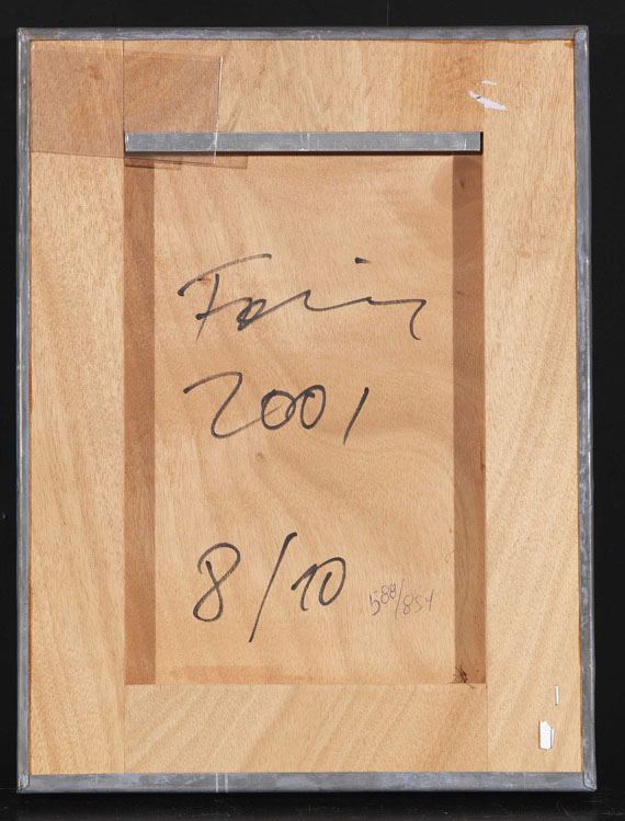 Günther Förg - Ohne Titel - Back side