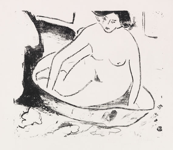 Mädchen im Badetub, 1908