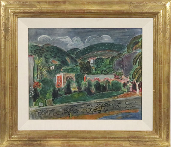 Hans Purrmann - Hügellandschaft auf Ischia - Frame image