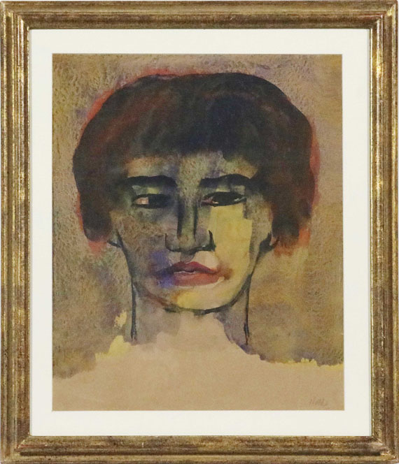 Emil Nolde - Frauenkopf (mit kurzem Haar) - Frame image