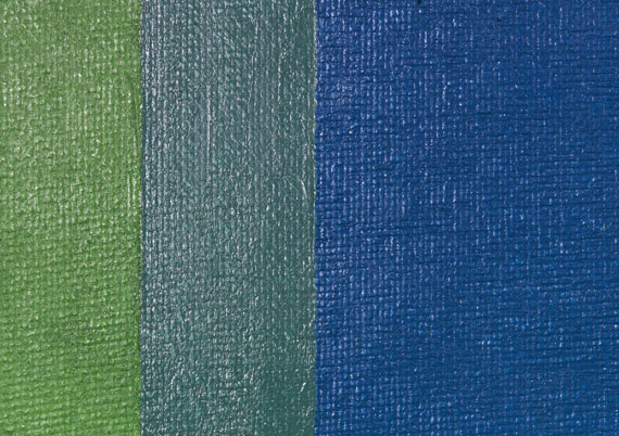 Josef Albers - Squares: Blue and Cobalt Green in Cadmium Green - 