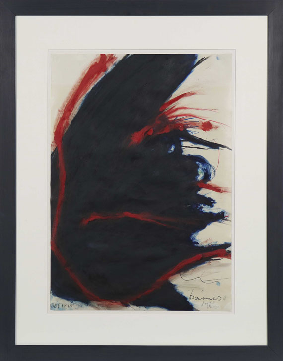 Arnulf Rainer - Übermalung (Gesicht) - Frame image