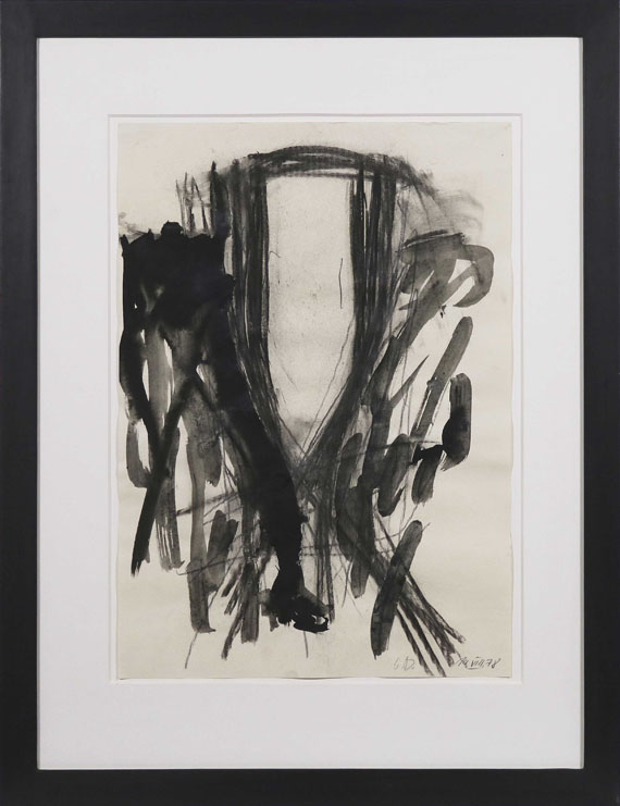 Georg Baselitz - Ohne Titel (Die Flasche) - Frame image