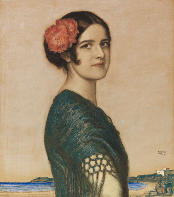 Franz von Stuck - Tochter Mary als Spanierin