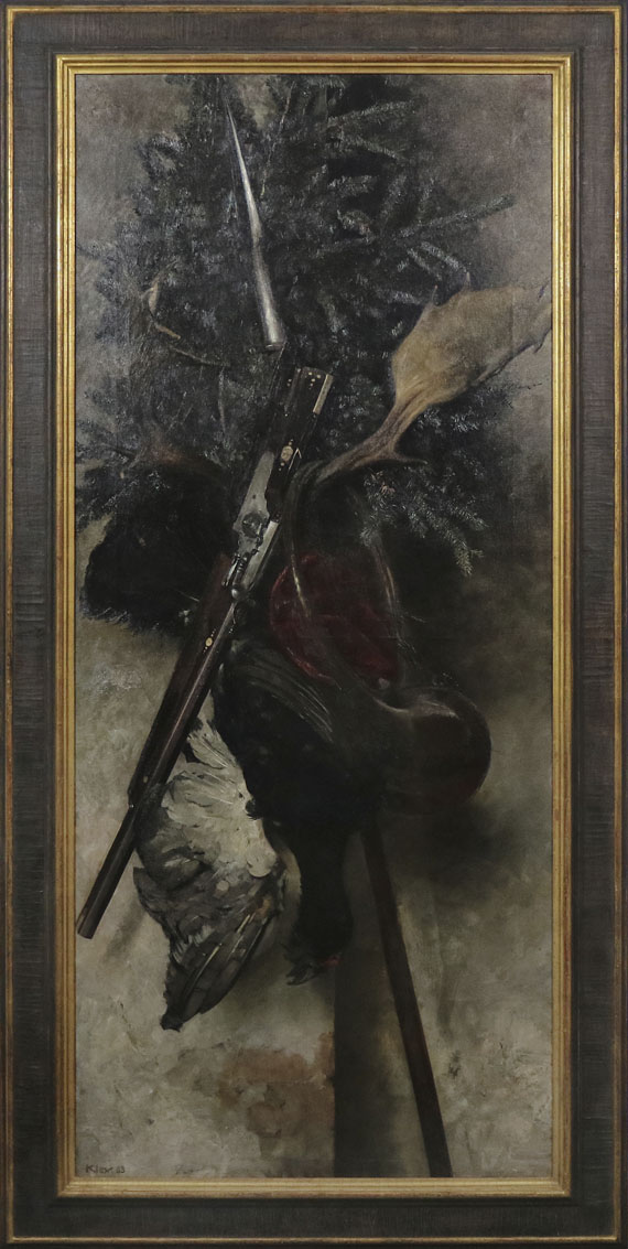 Heinrich Kley - Jagdstillleben - Frame image