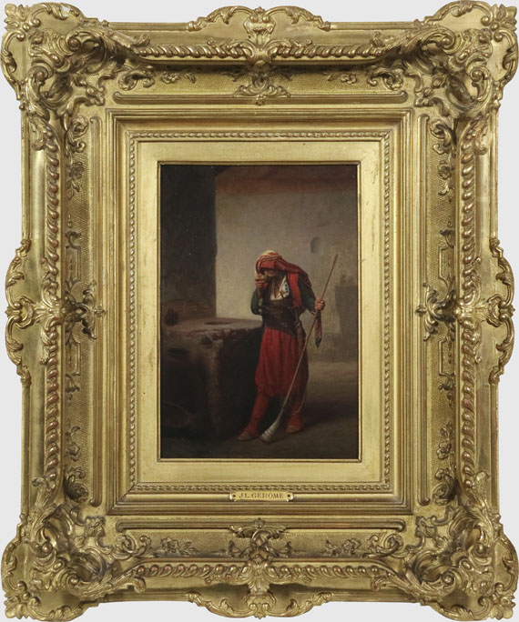 Jean-Léon Gérôme - Arnaute buvant - Frame image