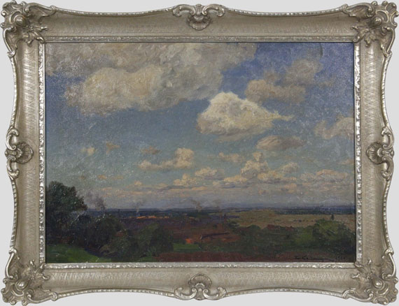 Friedrich Kallmorgen - Sommerwolken - Frame image