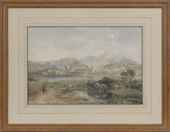  Deutschland - Blick auf Salzburg mit der Festung Hohensalzburg und dem Kapuzinerkloster - Frame image