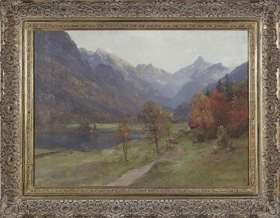 Edward Theodore Compton - Herbst im Stodertal - Frame image