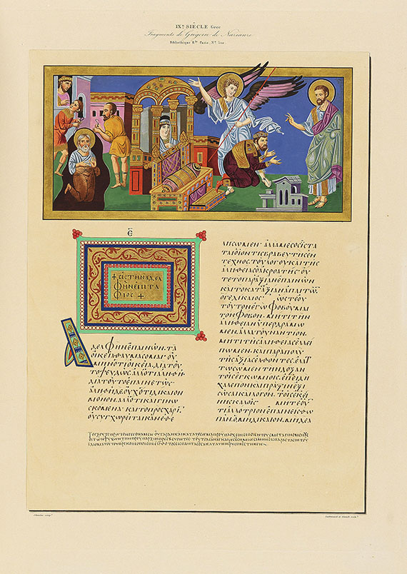 Joseph Balthazar Silvestre - Paléographie universelle. 1841. 4 Bde. - 