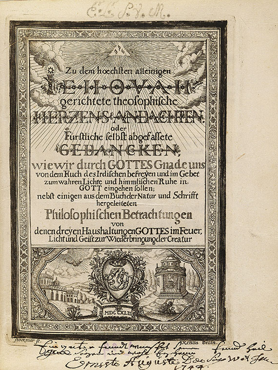 Ernst August I. (Sachsen-Weima - Jehovah Herzensandachten. 1742.