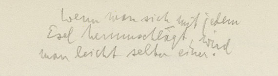 Ludwig Wittgenstein - Hänsel, L., Wertgefühl u. Wert. Eigh. Korrekturexemplar von Wittgenstein. 1949 - 