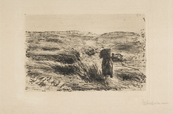 Max Liebermann - 10 Bll. Landschaften / Figürliches - 