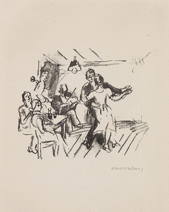 Karl Walser - 16 Steinzeichnungen zu H. Hesses Knulp. - 
