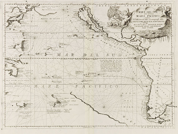  Pazifik - 1 Bl. Mar de Sud ... Mare Pacifico (Coronelli).