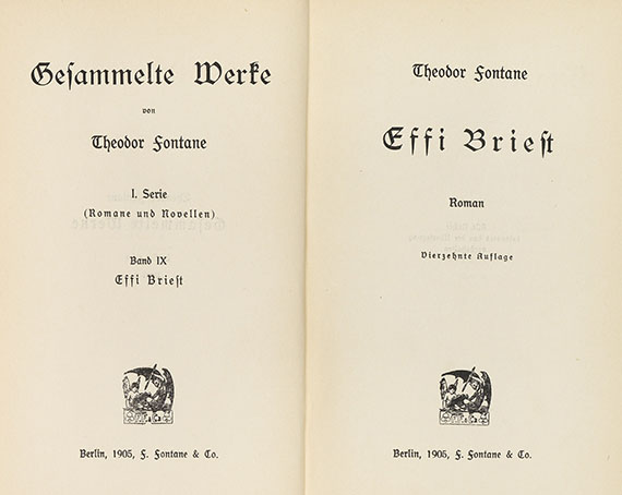 Theodor Fontane - Gesammelte Werke. 21 Bde. - 