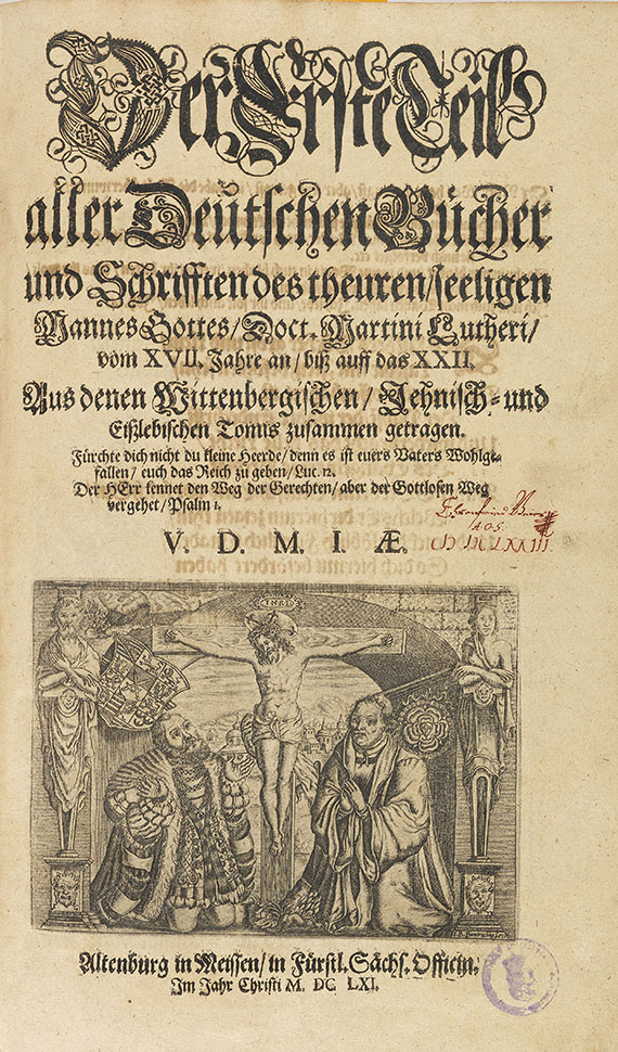 Martin Luther - Deutsche Schriften. 10 Bde. in 7. - 