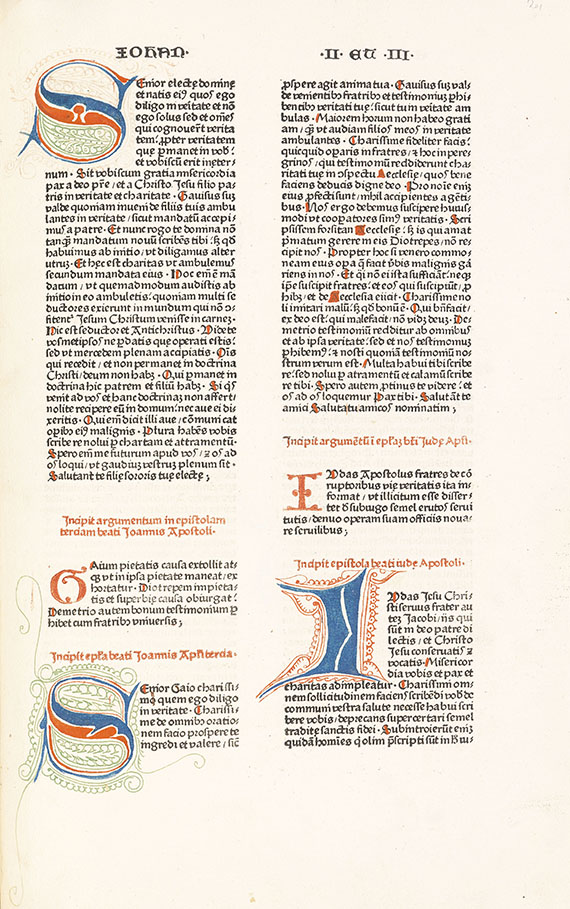  Biblia latina - Sensenschmidt-Bibel, mit Barock-Buchständer. - 