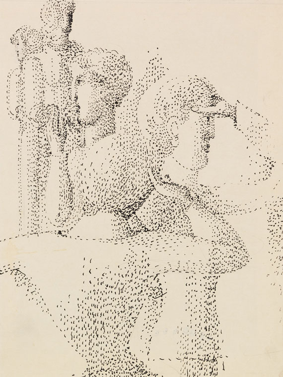 Oskar Schlemmer - Gruppe pointilliert