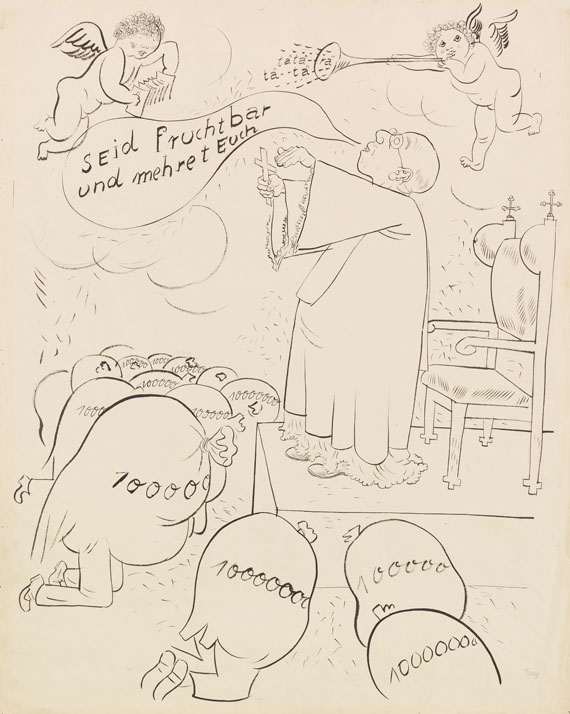 George Grosz - Seid fruchtbar und mehret euch - Die Religion muss dem Volke erhalten bleiben